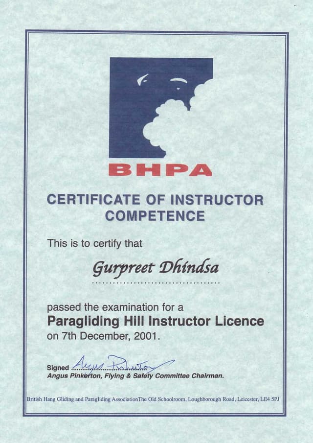 Certification